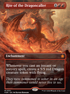 Rite of the Dragoncaller (FDN-331) - Foundations (Borderless) Foil
