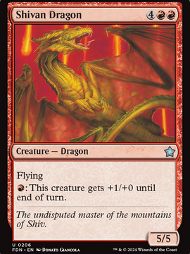 Shivan Dragon (FDN-206) - Foundations