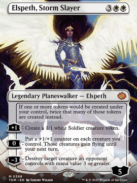 Elspeth, Storm Slayer (TDM-398) - Tarkir: Dragonstorm (Borderless)