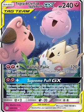 Togepi & Cleffa & Igglybuff GX (143/236) [Sun & Moon: Cosmic Eclipse]