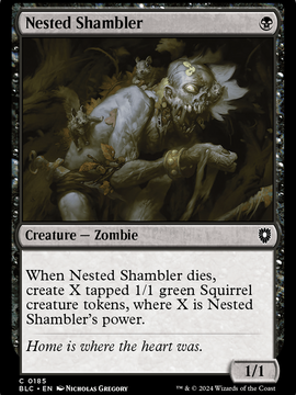 Nested Shambler (BLC-185) - Bloomburrow Commander