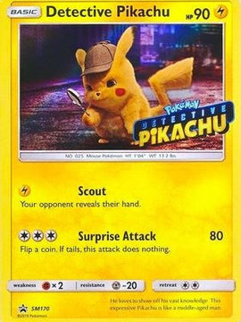 Detective Pikachu (SM170) (Detective Pikachu Stamped) [Sun & Moon: Black Star Promos]
