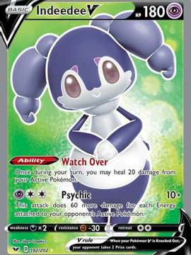 Indeedee V (192/202) [Sword & Shield: Base Set]