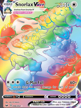 Snorlax VMAX (206/202) [Sword & Shield: Base Set]