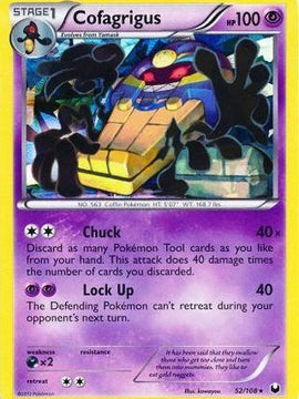 Cofagrigus (52/108) (Cracked Ice Holo) (Theme Deck Exclusive) [Black & White: Dark Explorers]
