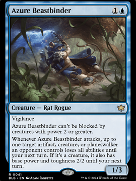 Azure Beastbinder (BLB-041) - Bloomburrow Foil