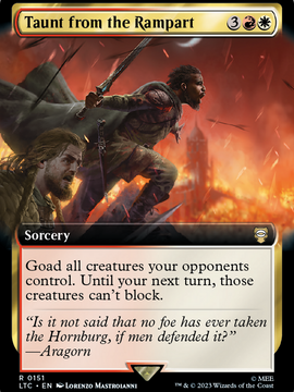 Taunt from the Rampart (LTC-151) - Tales of Middle-earth Commander: (Extended Art)