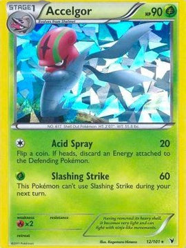 Accelgor (12/101) (Cracked Ice Holo) (Theme Deck Exclusive) [Black & White: Noble Victories]