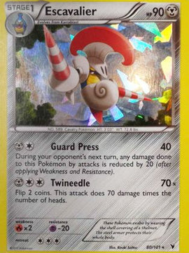 Escavalier (80/101) (Cracked Ice Holo) (Theme Deck Exclusive) [Black & White: Noble Victories]