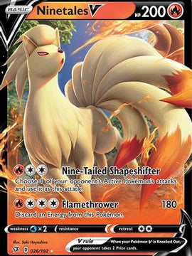 Ninetales V (026/192) [Sword & Shield: Rebel Clash]