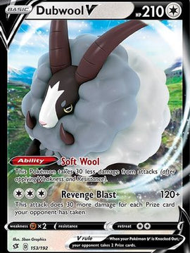 Dubwool V (153/192) [Sword & Shield: Rebel Clash]