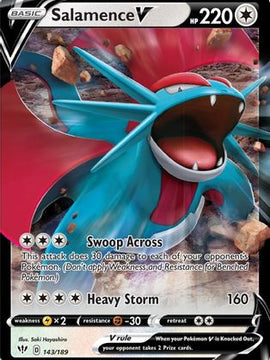 Salamence V (143/189) [Sword & Shield: Darkness Ablaze]