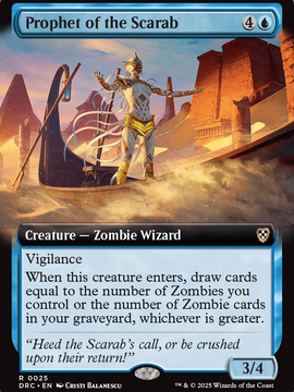 Prophet of the Scarab (Extended Art) (DRC-025) - Commander: Aetherdrift