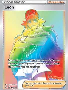 Leon (195/185) [Sword & Shield: Vivid Voltage]