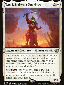 Tazri, Stalwart Survivor (MAT-006) - March of the Machine: The Aftermath Foil