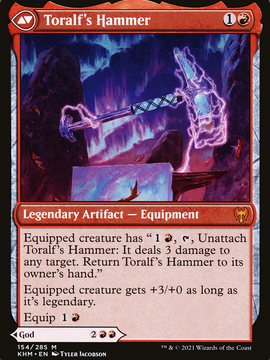 Toralf, God of Fury // Toralf's Hammer (KHM-154) - Kaldheim