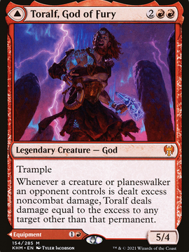 Toralf, God of Fury // Toralf's Hammer (KHM-154) - Kaldheim