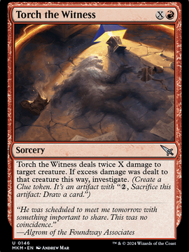 Torch the Witness (MKM-146) - Murders at Karlov Manor