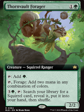 Thornvault Forager (BLB-364) - Bloomburrow: (Extended Art) Foil