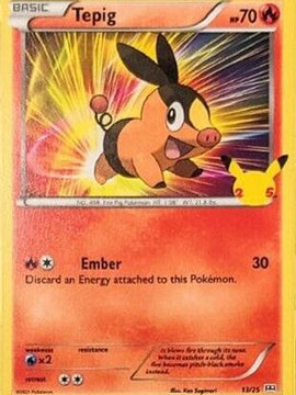 Tepig (13/25) [McDonald's 25th Anniversary]