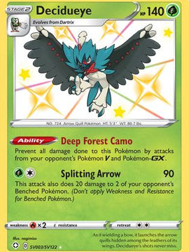 Decidueye (SV003/SV122) [Sword & Shield: Shining Fates]