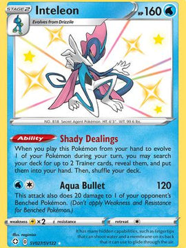 Inteleon (SV027/SV122) [Sword & Shield: Shining Fates]