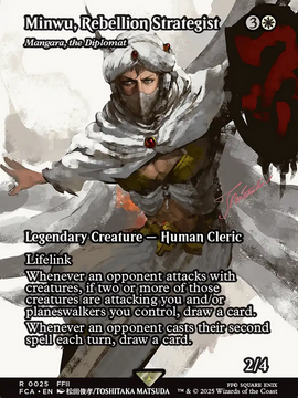 Mangara, the Diplomat (FCA-025) - FINAL FANTASY: Through the Ages / Minwu, Rebellion Strategist (Borderless)