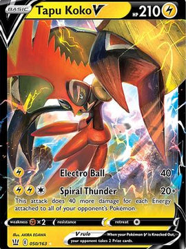 Tapu Koko V (050/163) [Sword & Shield: Battle Styles]