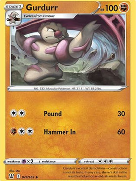 Gurdurr (074/163) [Sword & Shield: Battle Styles]