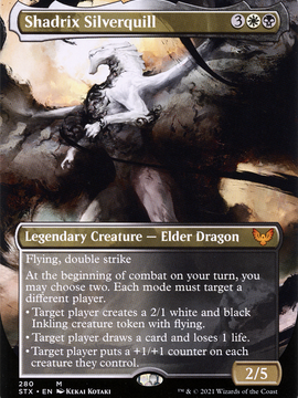 Shadrix Silverquill (STX-280) - Strixhaven: School of Mages (Borderless) Foil