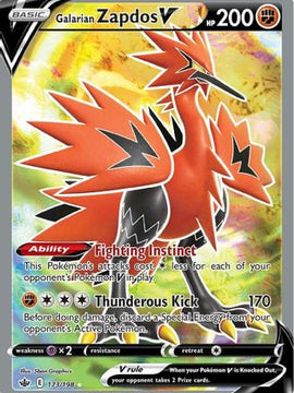 Galarian Zapdos V (173/198) [Sword & Shield: Chilling Reign]