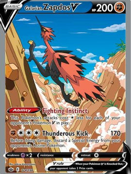 Galarian Zapdos V (174/198) [Sword & Shield: Chilling Reign]