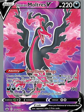 Galarian Moltres V (176/198) [Sword & Shield: Chilling Reign]