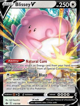 Blissey V (119/198) [Sword & Shield: Chilling Reign]