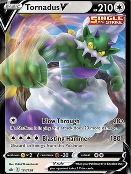 Tornadus V (124/198) [Sword & Shield: Chilling Reign]