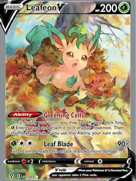 Leafeon V (167/203) [Sword & Shield: Evolving Skies]