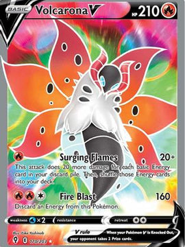 Volcarona V (170/203) [Sword & Shield: Evolving Skies]