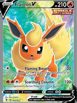 Flareon V (169/203) [Sword & Shield: Evolving Skies]