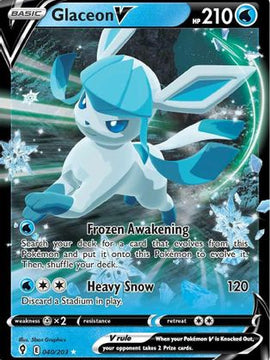 Glaceon V (040/203) [Sword & Shield: Evolving Skies]