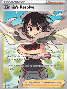 Zinnia's Resolve (203/203) [Sword & Shield: Evolving Skies]