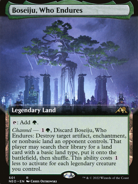 Boseiju, Who Endures (NEO-501) - Kamigawa: Neon Dynasty: (Extended Art) Foil