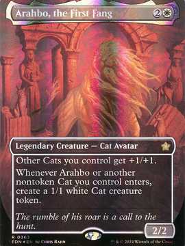 Arahbo, the First Fang (FDN-363) - Foundations (Borderless) Foil