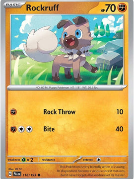Rockruff (116/193) [Scarlet & Violet: Paldea Evolved]