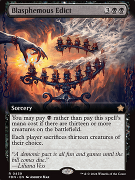Blasphemous Edict (FDN-459) - Foundations: (Extended Art) Foil