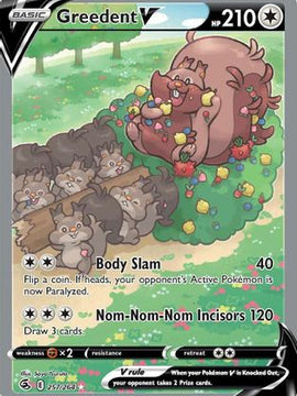 Greedent V (257/264) [Sword & Shield: Fusion Strike]