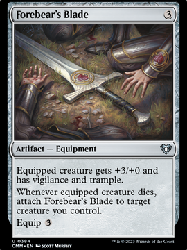 Forebear's Blade (CMM-384) - Commander Masters Foil