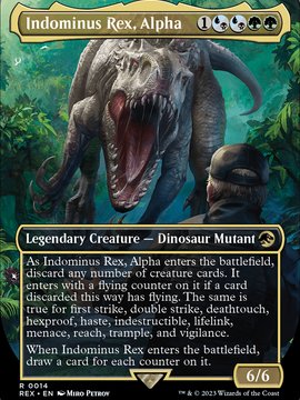Indominus Rex, Alpha (REX-014) - Jurassic World Collection (Borderless) Foil