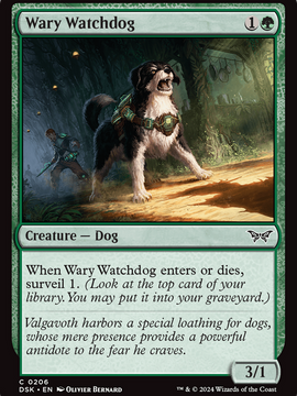 Wary Watchdog (DSK-206) - Duskmourn: House of Horror