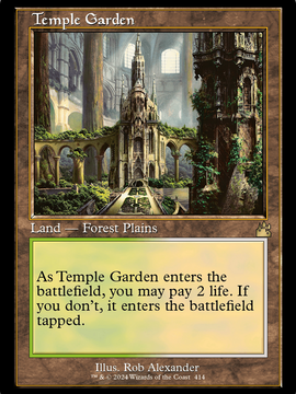 Temple Garden (RVR-414) - Ravnica Remastered Foil