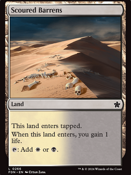 Scoured Barrens (FDN-266) - Foundations Foil
